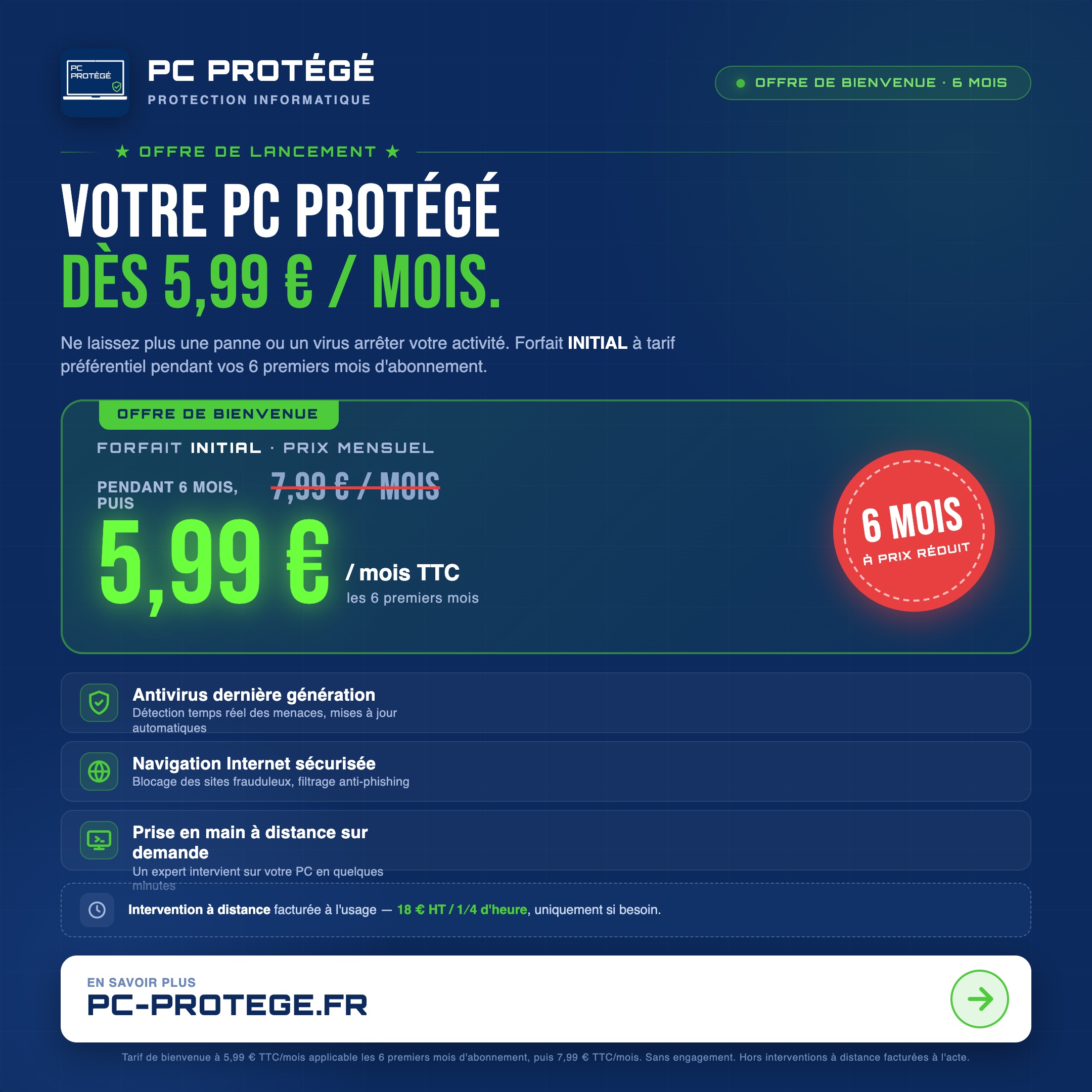 pc-protege-pub-facebook-1080x1080 Offre lancement PC PROTÉGÉ FORFAIT INITIAL